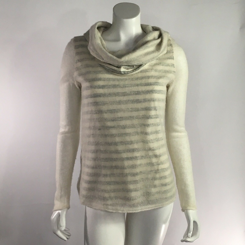 Anthropologie Moth Sweater Cream Stripe Small S